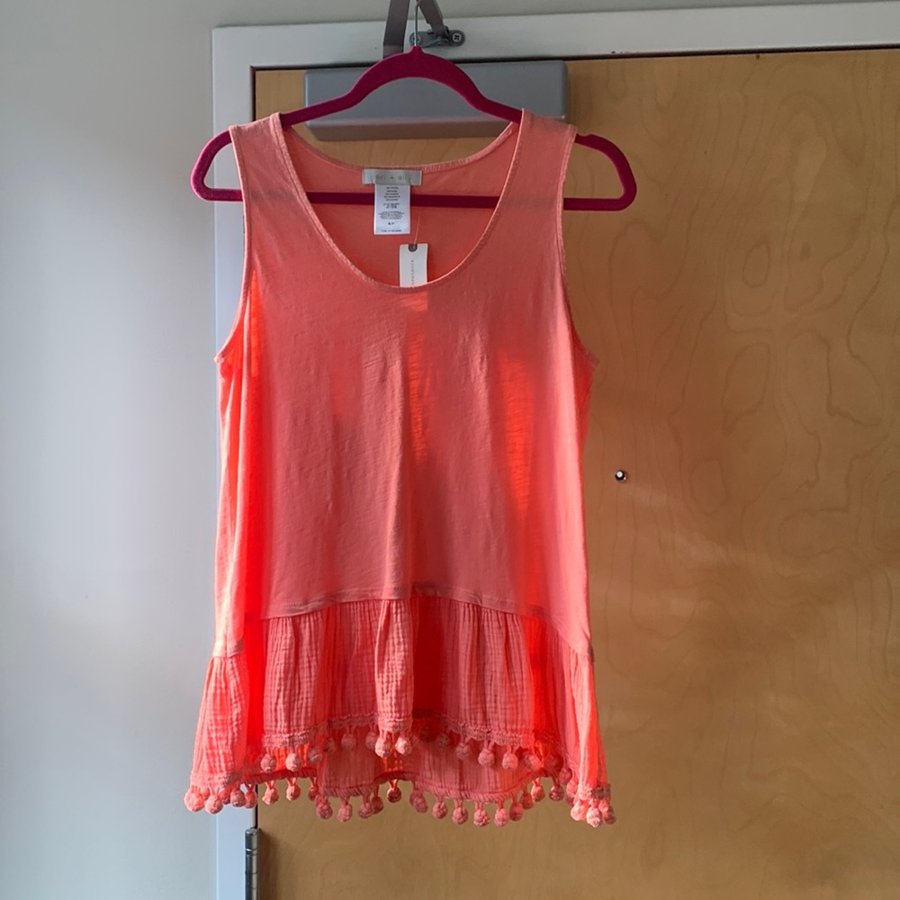 Anthropologie NWT pink tank